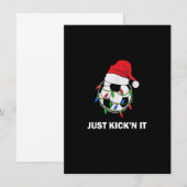 Just Kick'n It Christmas Soccer Ball Lights 招待状 (正面/裏面)