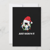 Just Kick'n It Christmas Soccer Ball Lights 招待状 (正面)