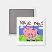 Just Kids at ハート- Pig (1f) - Love Pigs マグネット (正面/裏面)