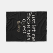 Just Let Finish This Quest  フリースブランケット (正面(横))