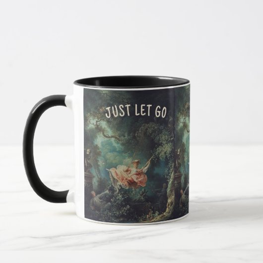 Just Let Go! Fragonard Mug - Custom Name マグカップ (左)