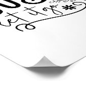 Just Let it Go - Boho Minimalist Motivational  ポスター (角)