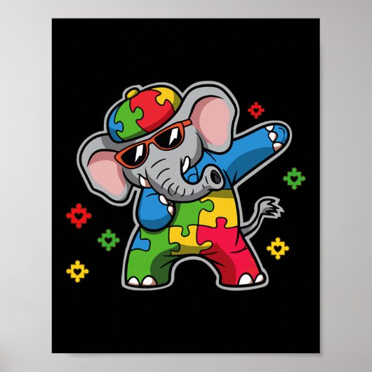 Just Let Me Stim Bro Autism Areness Elephant Gif ポスター (正面)