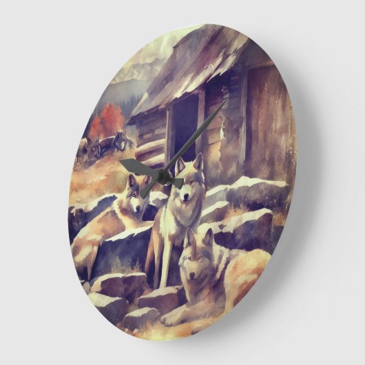 Just Letting Time go on. ラージ壁時計 (傾斜)