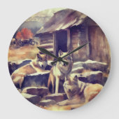 Just Letting Time go on. ラージ壁時計 (正面)