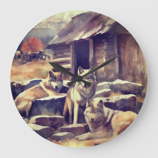 Just Letting Time go on. ラージ壁時計 (正面)