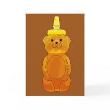 Just Like Honey marrón greeting cards