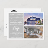 JUST LISTED実在 Estateマーケティングはがき ポストカード (正面/裏面)