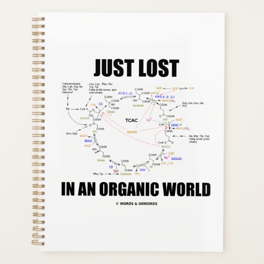 Just Lost In An Organic World Krebs Cycle Humor プランナー手帳 (正面)