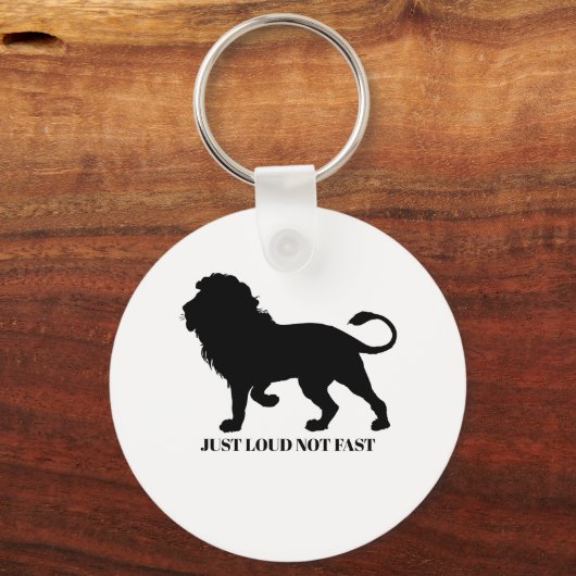 JUST LOUD NOT FAST キーホルダー (正面)