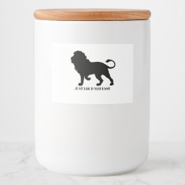 JUST LOUD NOT FAST フードラベル