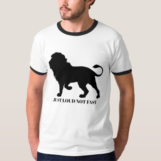 JUST LOUD NOT FAST Tシャツ (正面)