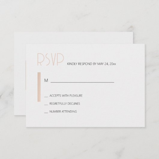 Just Love 返信カード (正面/裏面)