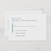 Just Love Blue 返信カード (正面/裏面)