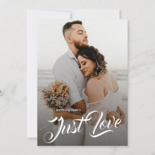 Just Love Brush Script カップルフォト エロープメント 案内状