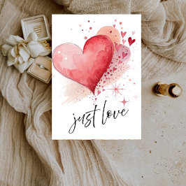 Just Love Hearts ウェディング - ロマンティックハートの結婚式 招待状