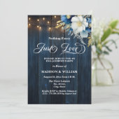 Just Love String Lights 婚約パーティー 招待状 (スタンド正面)