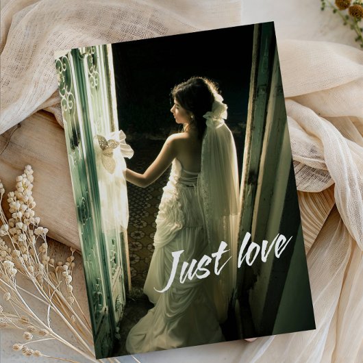 Just Love Wedding Party-Modern Minimalist Romantic 招待状