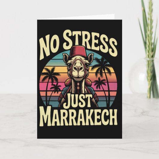 Just Marrakech Camel Sunset Morocco Trip Marrakesh カード (正面)