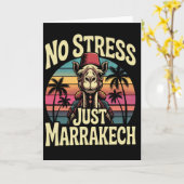 Just Marrakech Camel Sunset Morocco Trip Marrakesh カード (黄色い花)