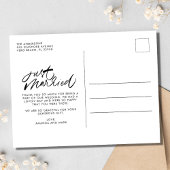 Just Marred 3 Photo Collage'結婚s Thank You ポストカード