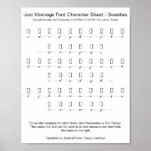 Just Marriage Font Character Sheet Alternates ポスター (正面)