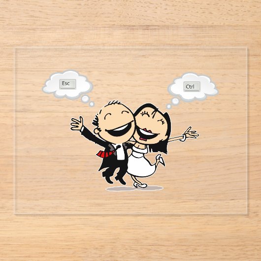 Just married アクリル招待状 (正面)