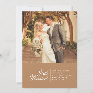 Just Married エロープメント 写真 ウェディング 発表
