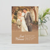 Just Married エロープメント 写真 ウェディング 発表 (スタンド正面)