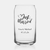 Just Married  ガラス缶 (正面)