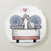 Just married ラウンドクッション (正面)