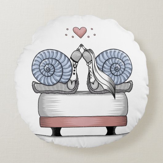 Just married ラウンドクッション (正面)