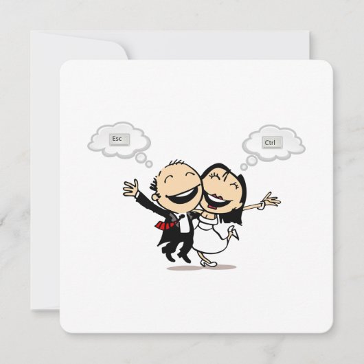 Just married 招待状 (正面)