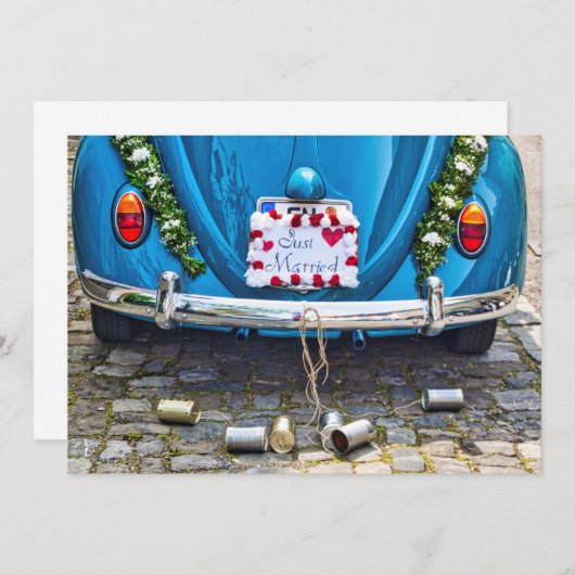 Just Married 招待状 (正面/裏面)