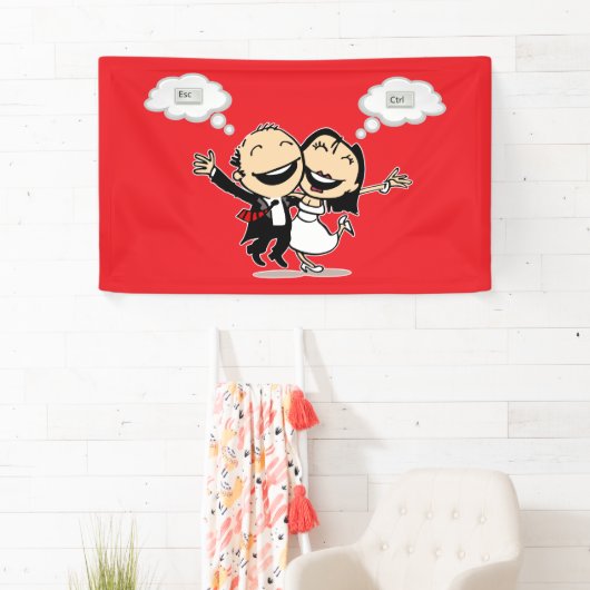 Just married 横断幕 (インサイチュ)