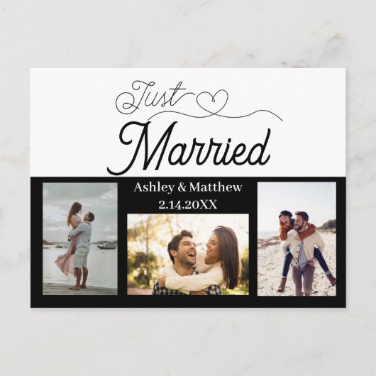 Just Married 3 写真 エロープメント 発表 ポストカード (正面)