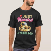 Just Married 40 Years Ago 40Th Wedding Annivesary Tシャツ (正面)