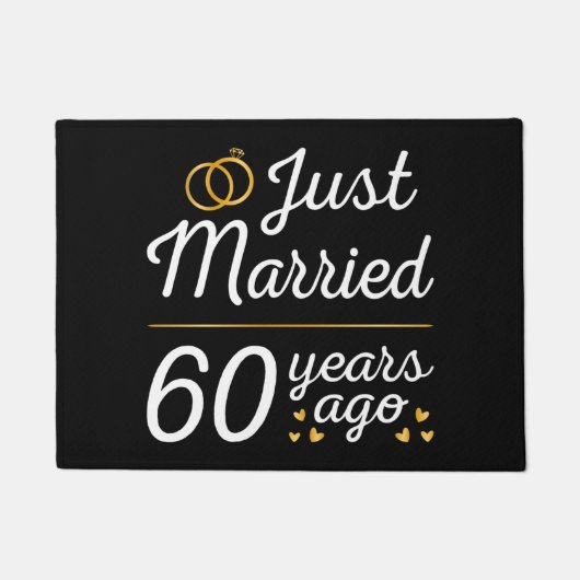 Just Married 60 Years Ago II ドアマット (正面)