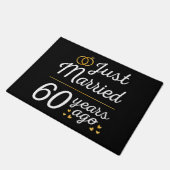 Just Married 60 Years Ago II ドアマット (アングル)