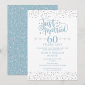 Just Married 60th Wedding Anniversary 招待状 (正面/裏面)