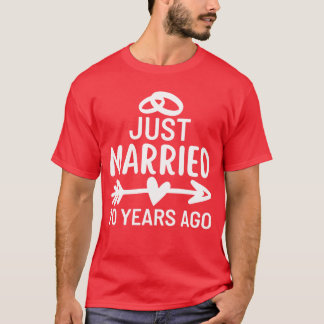 Just Married 70 Years Ago Wedding Anniversary fami Tシャツ