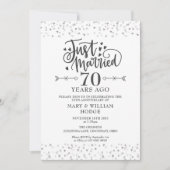 Just Married 70th Wedding Anniversary 招待状 (正面)