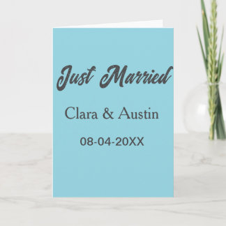 Just Married add couple name date year wedding sim カード