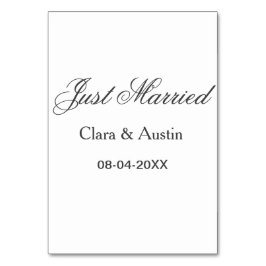 Just Married add couple name date year wedding sim テーブルナンバー