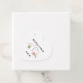 Just Married Bride & Groom Names Wedding Date フェイバータグ (インサイチュ)