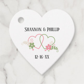 Just Married Bride & Groom Names Wedding Date フェイバータグ