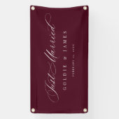 Just Married Car Banner Reception Decoration Sign 横断幕 (縦)