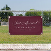 Just Married Car Banner Reception Decoration Sign 横断幕 (インサイチュ)