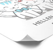 Just Married Cat Wedding  ポスター (角)