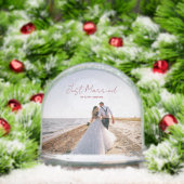 Just Married Christmas Greetings Customize Photo (クリスマス)